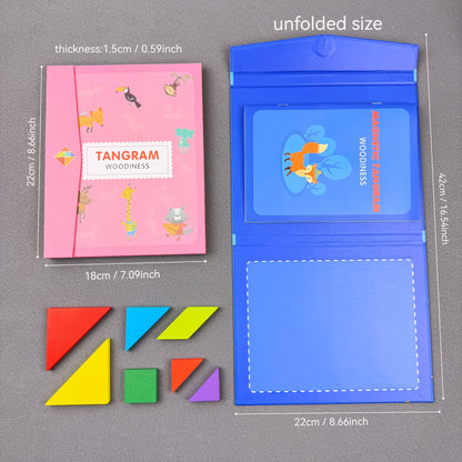 Wooden Tangram Puzzle Set for Kids