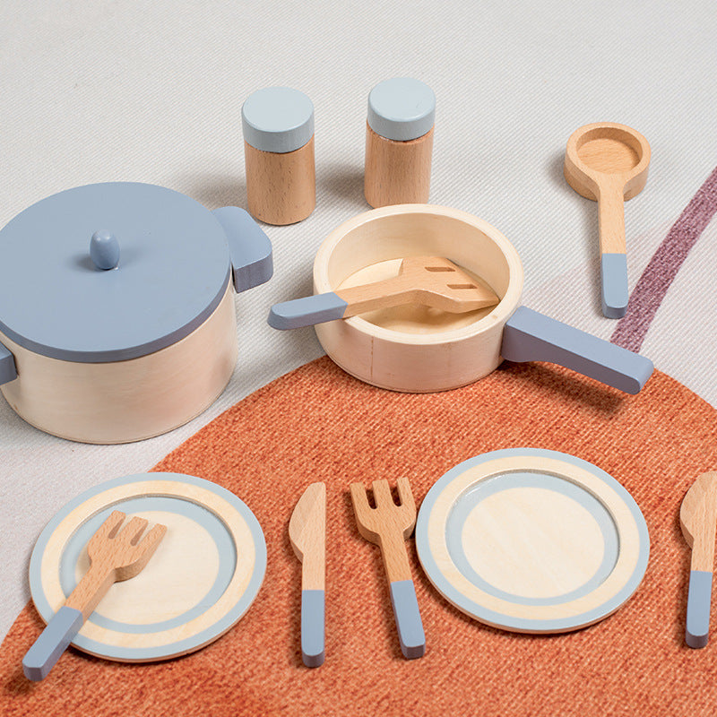 Wooden Pretend Play Cookware Set