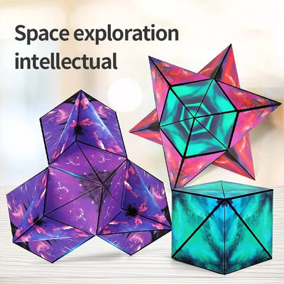 Cube magique Montessori déformable à aimant