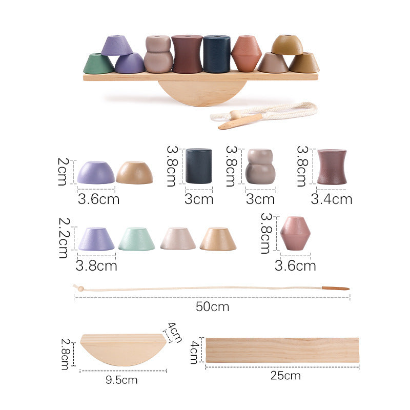 Children's Solid Wood Jenga Early Education Cognitive Toys