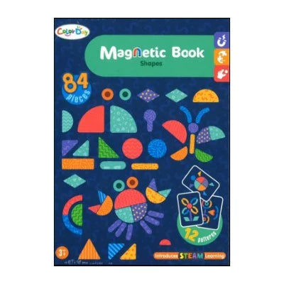 Libro magnético de formas con patrón Color Day - 84 piezas