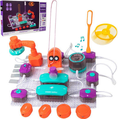Science Education Electronic Circuit Blocks - 34 pieces