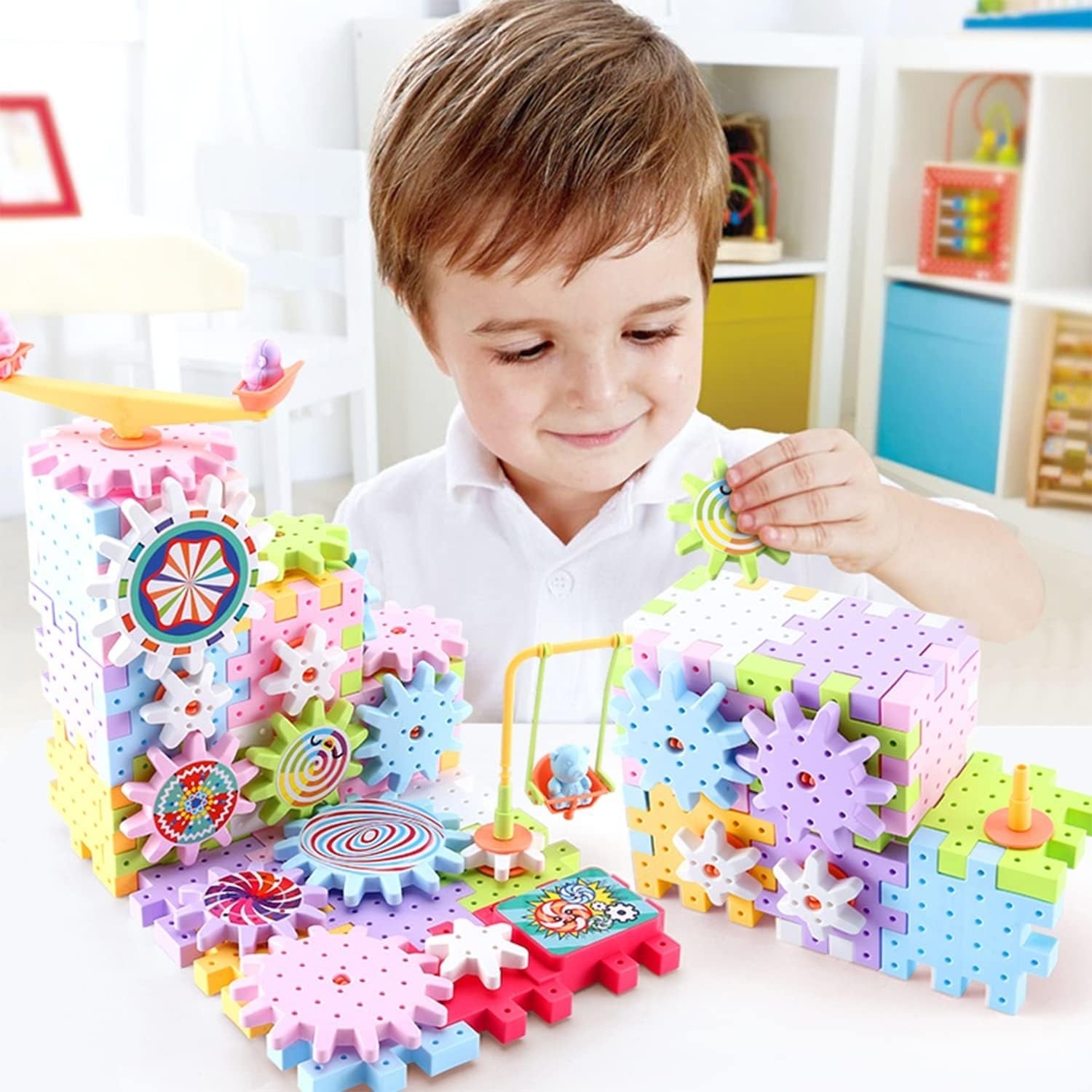 Magical Electronic Interlocking Gear Blocks 83 Pieces - 021