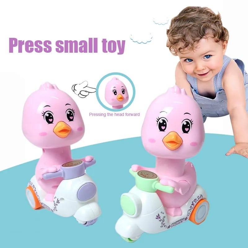Press & Go Cartoon Chick Motorcycle - 866