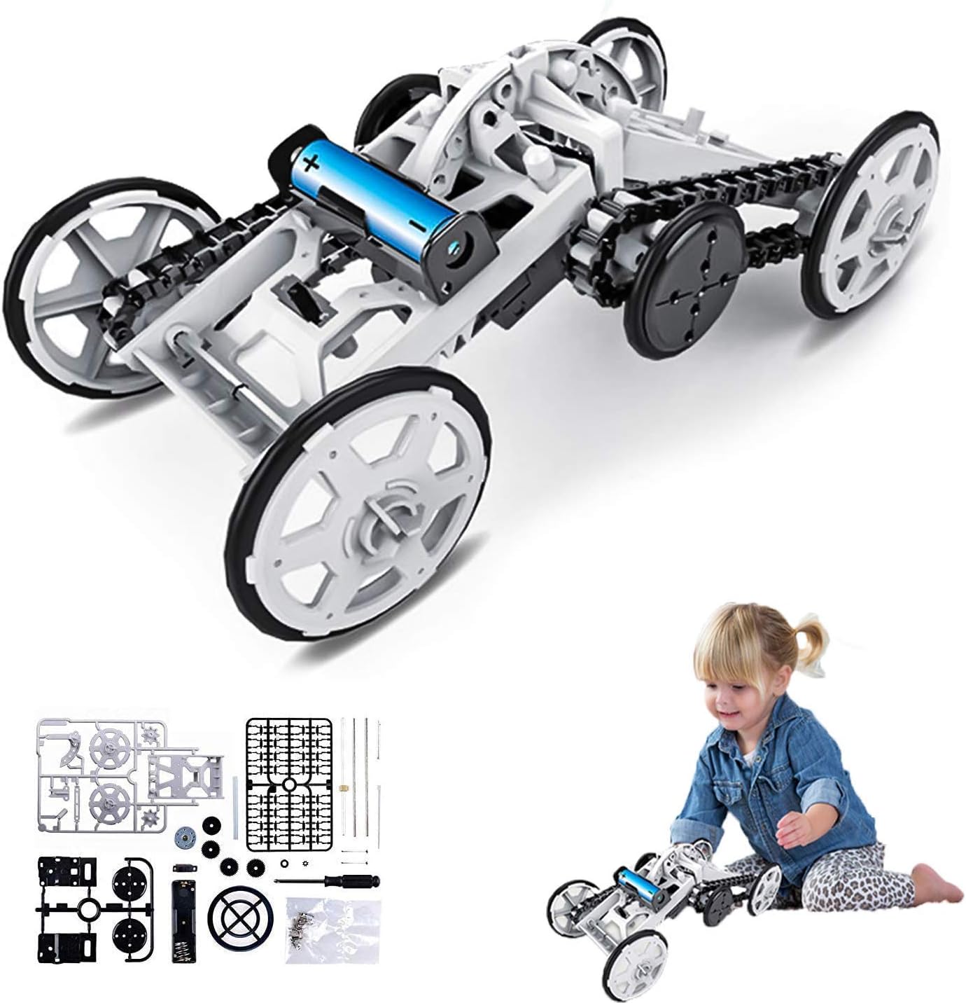 Kit de montage DIY 4x4 grimpeur pour voiture tout-terrain avec circuit électrique - 005