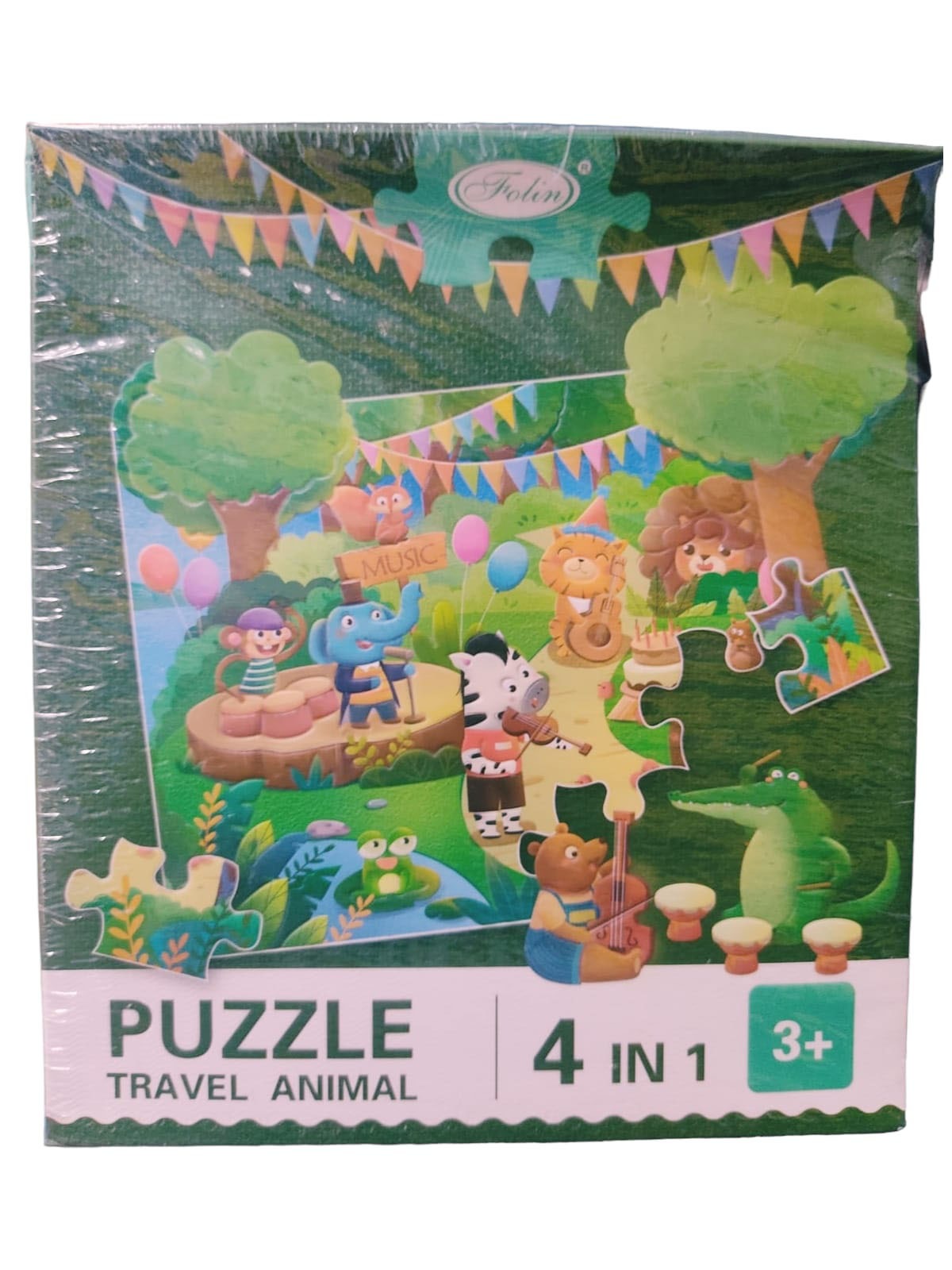 4 in 1 Travel Animal Jigsaw Puzzle - 089
