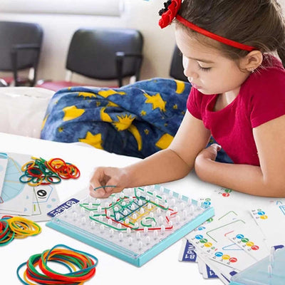 Rubber Band 60 Pattern Board Puzzle Set - 861