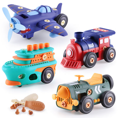 Fidtoy Jeu de construction de véhicules démontables, Jouet STEM pour enfants
