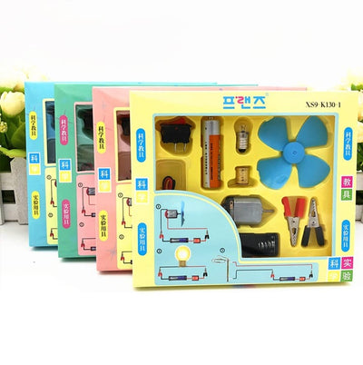 DIY Fan & Light Circuit Game Logical Science Experiment for Kids - 185