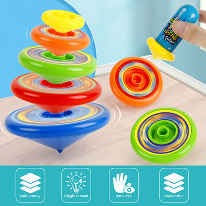 Spinning Top - Shoot Gyro Rotation Game - 5 Pieces