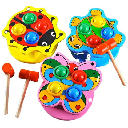 Wooden Pounding Animal Hammering Ball Set Random Design - 096