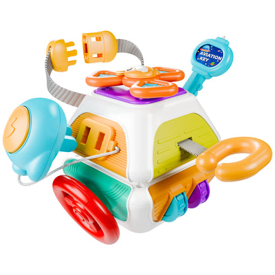 Fidtoy 10-in-1 Busy Cube Sensory Toy for Toddlers