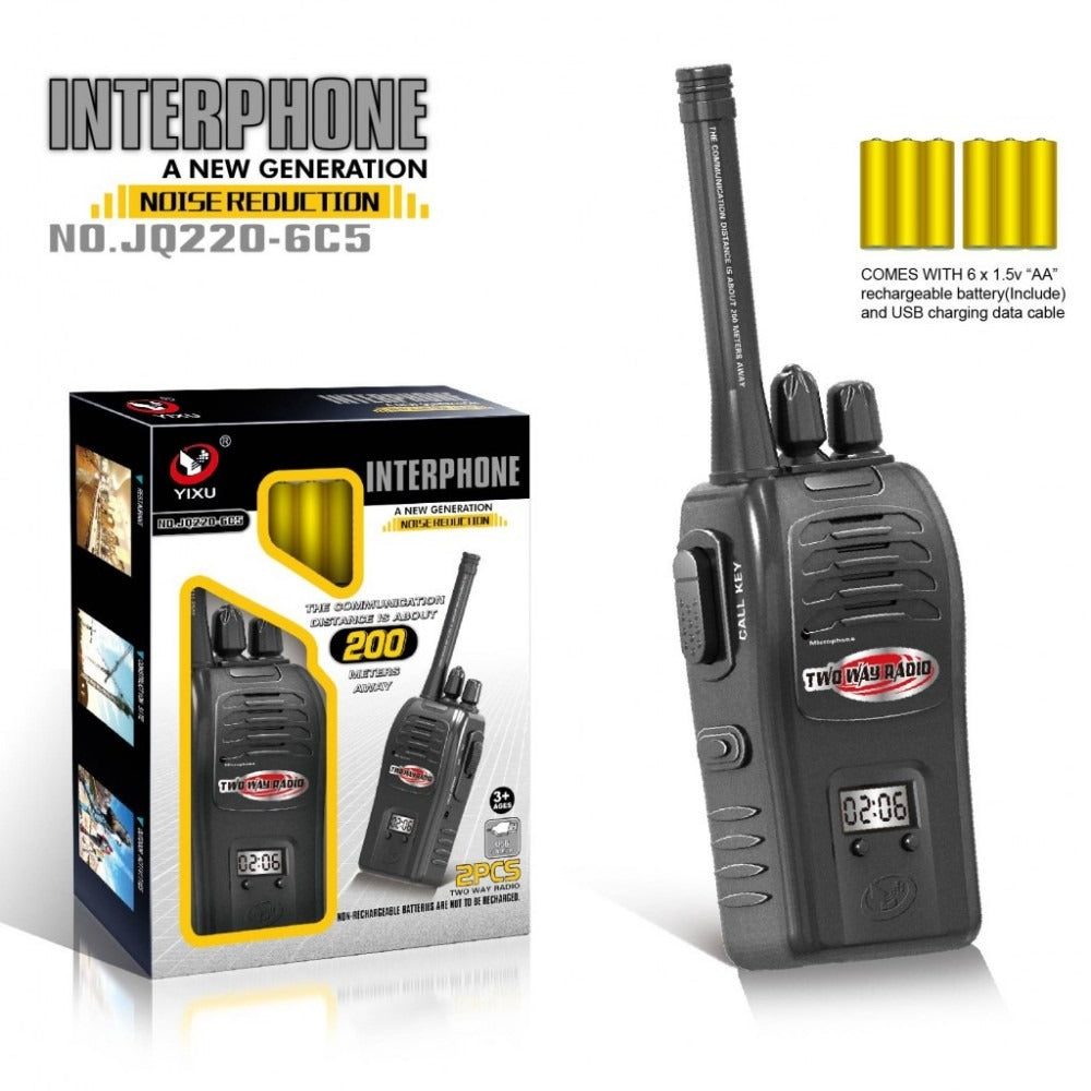 Ensemble de talkie-walkie rechargeable haut de gamme - Portée de 200 mètres