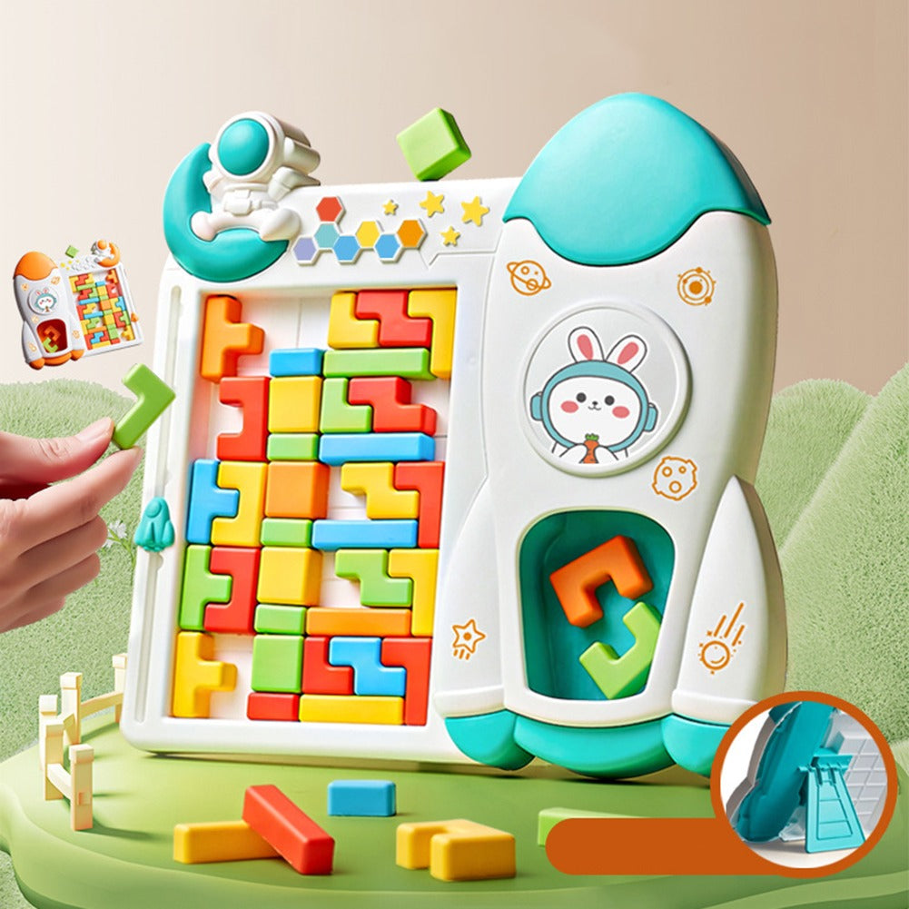 Space Rocket Tetris Table Block Challenge Game - 052