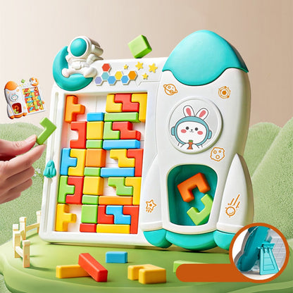 Space Rocket Tetris Table Block Challenge Game - 052