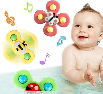 Suction Cup Activity Spinner Toy 3 pieces - 329