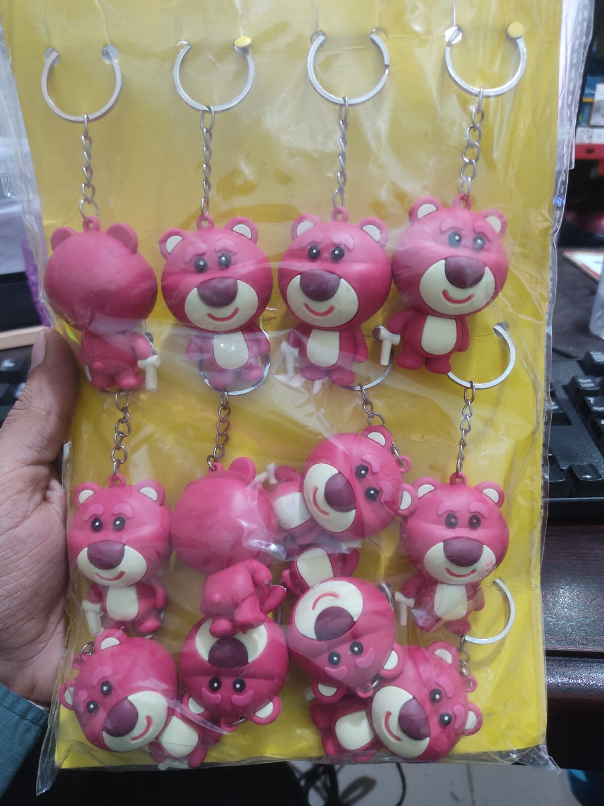 Red Bear Keychain without Strap