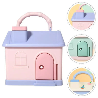 Cartoon Money Saving Bank House - 268