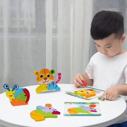 3D Cute Learning Animal Jigsaw Puzzle - Random Design