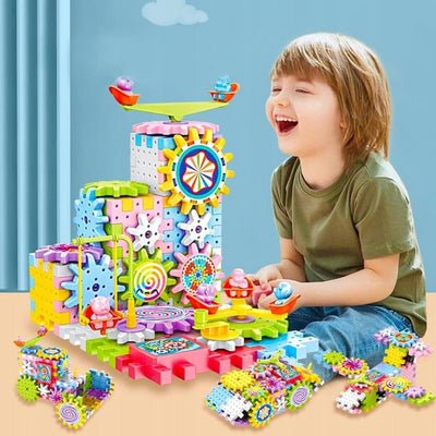 Magical Electronic Interlocking Gear Blocks 83 Pieces - 021