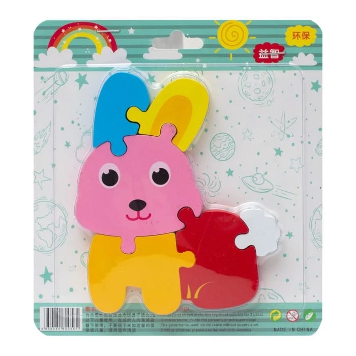 3D Cute Learning Animal Jigsaw Puzzle - Random Design