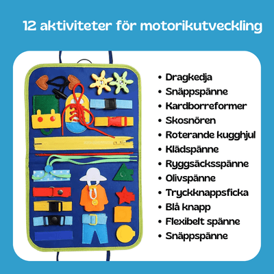Fidtoy Montessori Busy Board for Toddlers 25-in-1 Early Learning Activity Toy