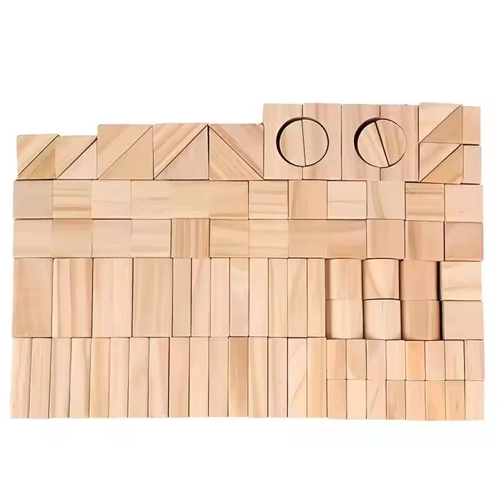 Wooden Building Blocks – 100 Pieces Open-Ended Construction Set