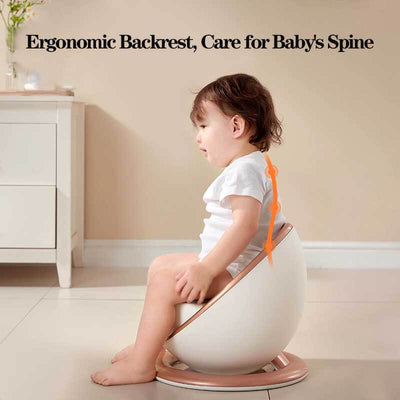 Fidtoy Asiento de inodoro de entrenamiento para niños pequeños, asiento de orinal cómodo para bebés, inodoro de entrenamiento portátil para niños de 1, 2 y 3 años, para uso doméstico