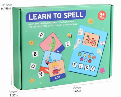 Wooden Learn to Spell Learning Kit Board - 105