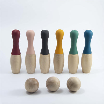 Jeu de bowling en bois pour enfants