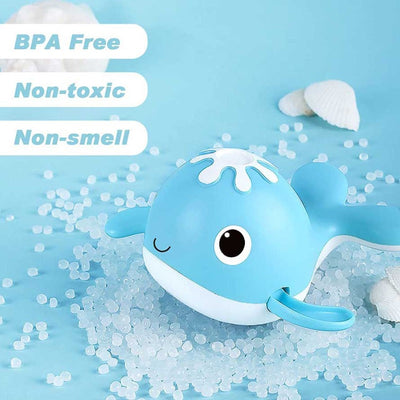 Fidtoy Jouet de Bain Bébé Kit de Pêche Magnétique Baleine Jeu d'Eau