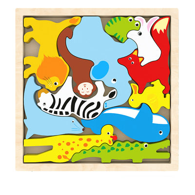 Fidtoy Montessori Rompecabezas de Formas