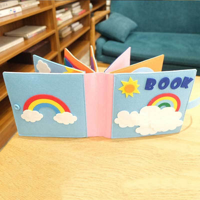 Fidtoy Livre d'activités Montessori pour tout-petits | Jouet sensoriel calme avec 12 activités