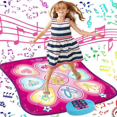 Fidtoy Tapete de Baile Interactivo con Música LED para Niños de 3 a 10 Años – Alfombra de Ejercicio