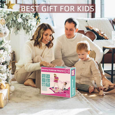 Fidtoy Tapete de Baile Interactivo con Música LED para Niños de 3 a 10 Años – Alfombra de Ejercicio