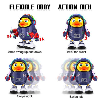 Fidtoy Space Duck Musical Toy for Toddlers | Interactive LED & Music Sensory Learning