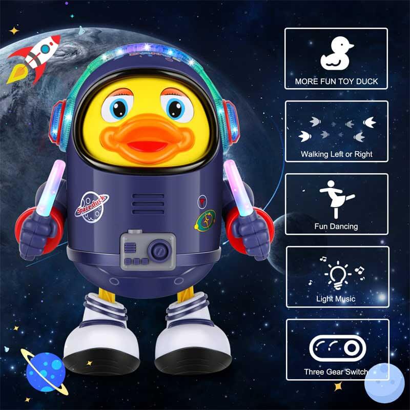 Fidtoy Space Duck Musical Toy for Toddlers | Interactive LED & Music Sensory Learning
