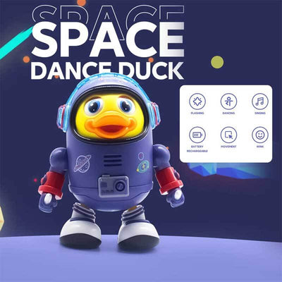 Fidtoy Space Duck Musical Toy for Toddlers | Interactive LED & Music Sensory Learning