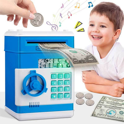 Fidtoy Cute Piggy Bank for Girls | Educational Mini ATM Toy for Kids to Learn Saving at Home