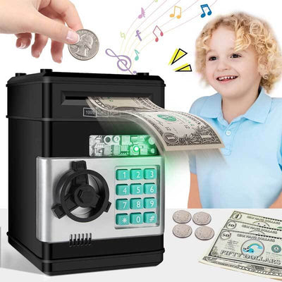 Fidtoy Cute Piggy Bank for Girls | Educational Mini ATM Toy for Kids to Learn Saving at Home