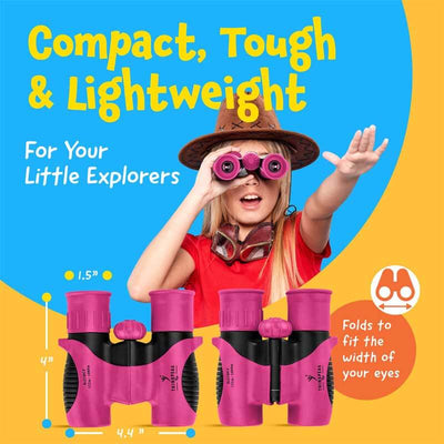 Fidtoy Kids Binoculars 8×21 | Small Outdoor Exploration Toy for Ages 3–12