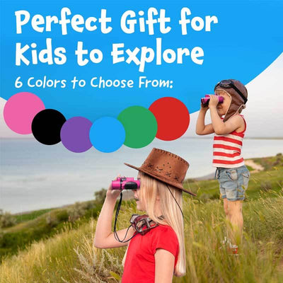 Fidtoy Kids Binoculars 8×21 | Small Outdoor Exploration Toy for Ages 3–12