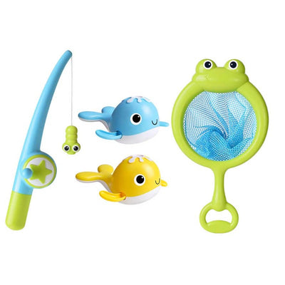 Fidtoy Jouet de Bain Bébé Kit de Pêche Magnétique Baleine Jeu d'Eau