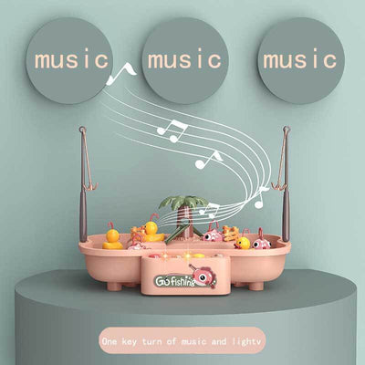 Fidtoy Jeu de Pêche Électronique pour Tout-Petits | Jouet de Bain et de Piscine avec Canards et Musique
