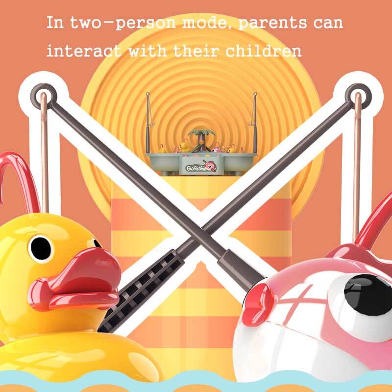 Fidtoy Jeu de Pêche Électronique pour Tout-Petits | Jouet de Bain et de Piscine avec Canards et Musique