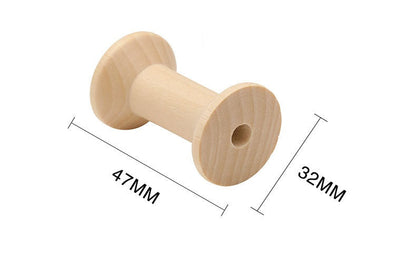 Montessori NATURAL Loose parts Bobbin Bundle of 5 Wooden Toy