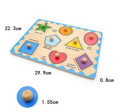 Geometric Shapes and Colour Sorting Puzzle Board