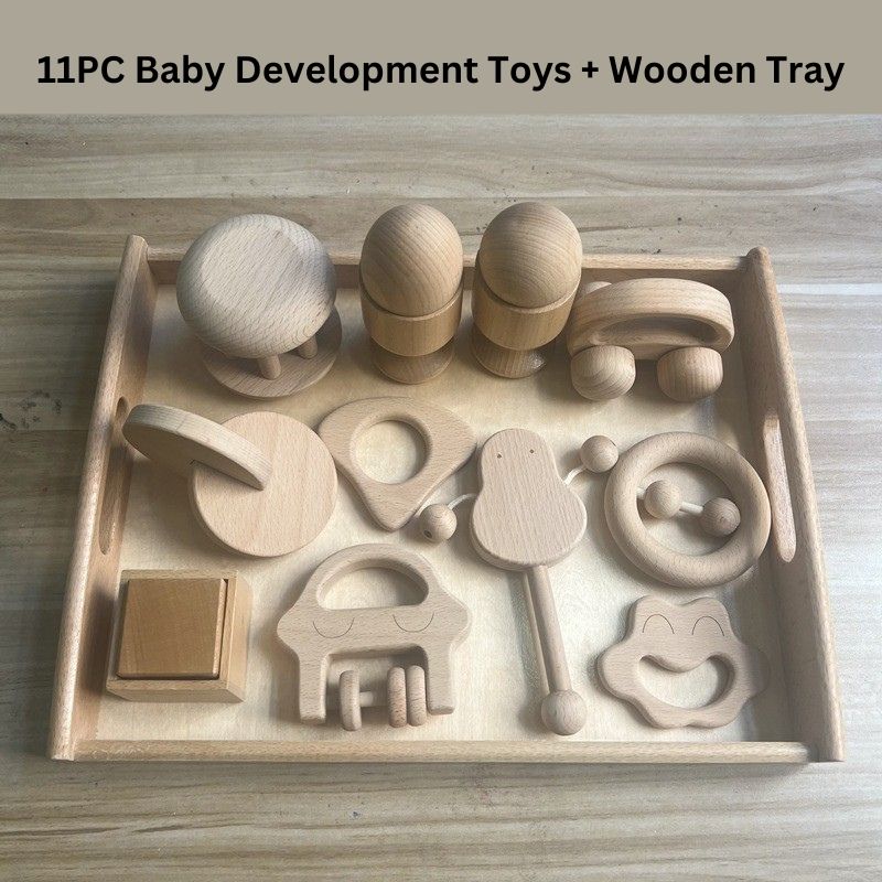 Montessori Wooden Toy Set for Babies: Developmental Play Essentials