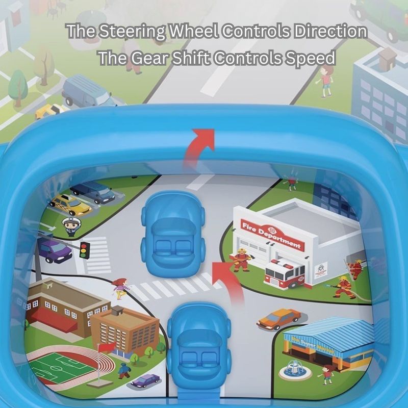 Toddler Interactive Driving Simulator Toy with Controls and Sounds