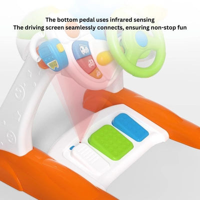 Toddler Interactive Driving Simulator Toy with Controls and Sounds
